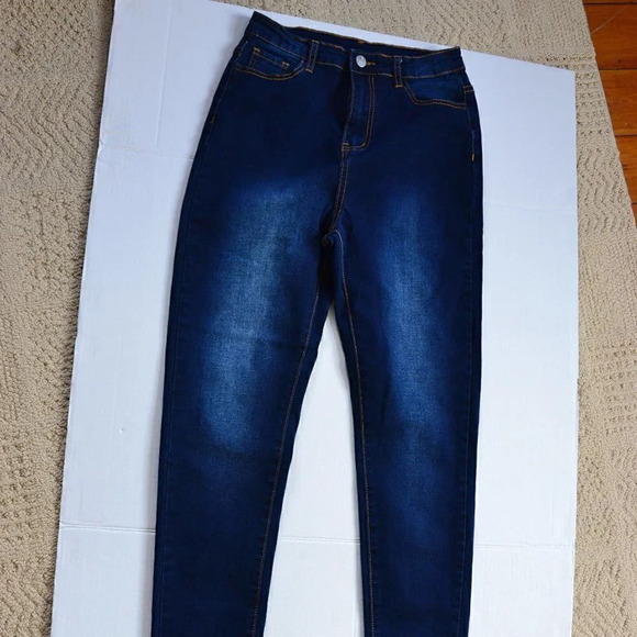 SHEIN Dark Wash Skinny  Jeans - Picture 2 of 6